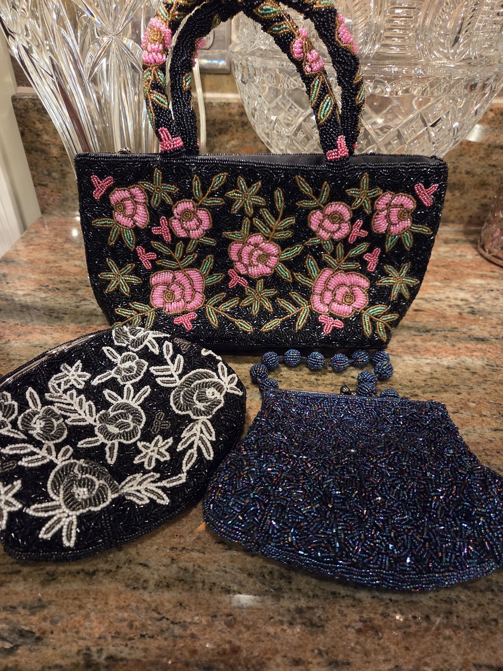 Bundle Of 3 Beaded Bags